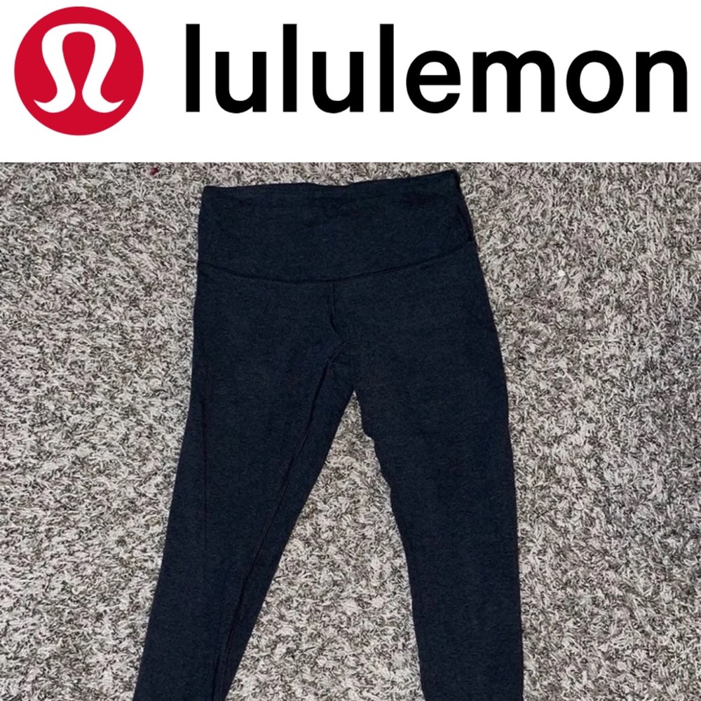 Lululemon sz 4 cropped ankle cutout leggings gym workout fitness stretchy tight